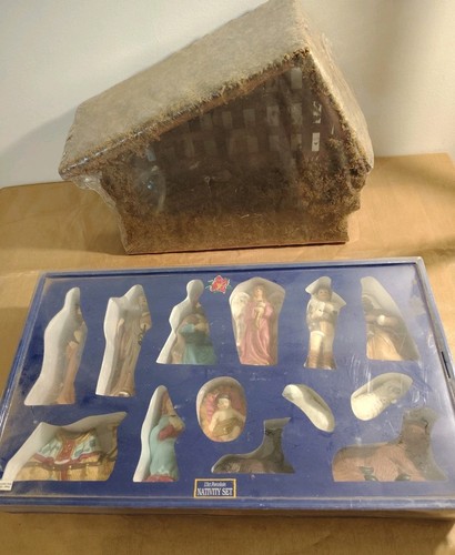 Piece porcelain nativity - piece,