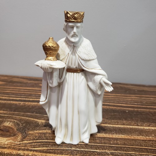 Vtg caffco hand painted white - hand,