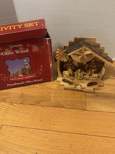 Authentic olive wood nativity - wood,