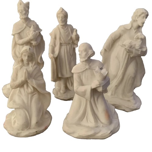White christmas nativity - white,